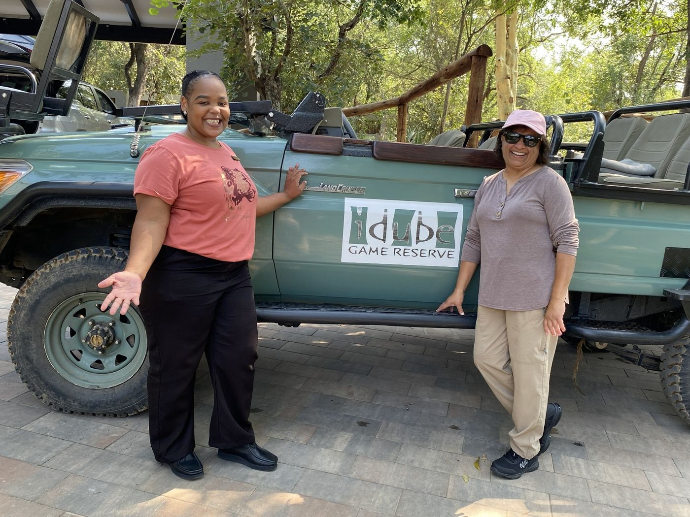 Dee arriving at Idube